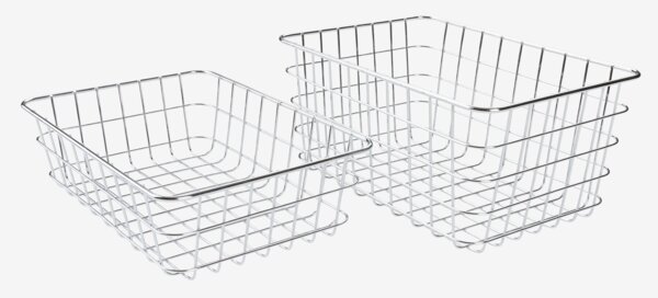 Stapelbar korg LJUNGA B18×L26×H12 cm