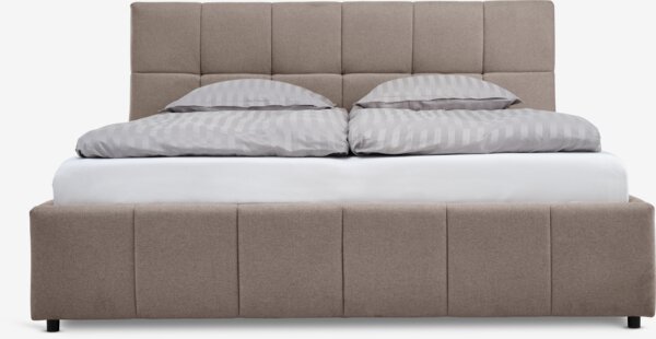 Postelový rám VEMMELEV s úlož. prostorem 160x200 tm.písková