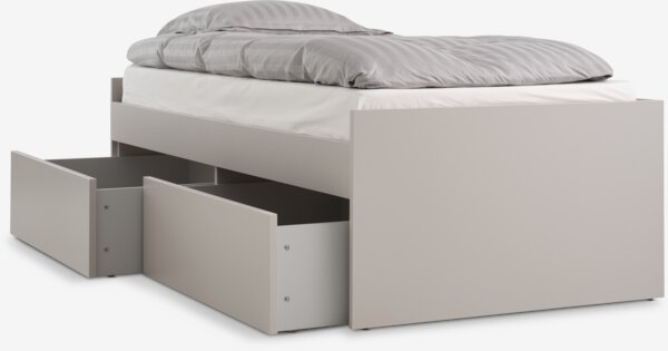 Seng m/skuff LIMFJORDEN 90/180x200 beige