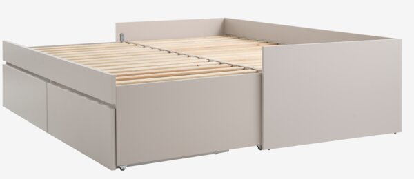 Seng m/skuff LIMFJORDEN 90/180x200 beige