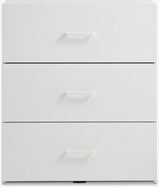 Commode KORUP 3 tiroirs blanc