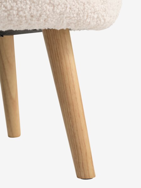 2-zitsbank GLOSTRUP off-white teddy stof