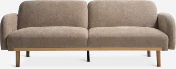 Sofa bed BALKA 3 seater sand fabric