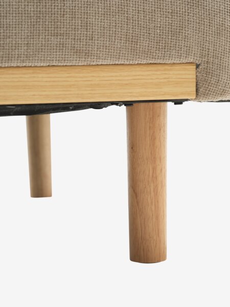 Sofa bed BALKA 3 seater sand fabric