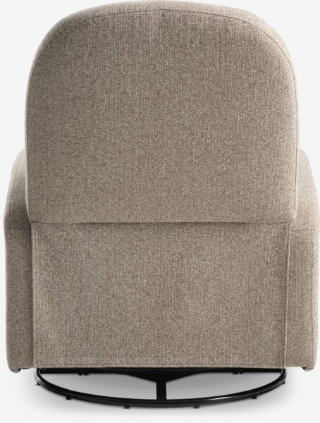 Recliner BREDBJERG beige fabric