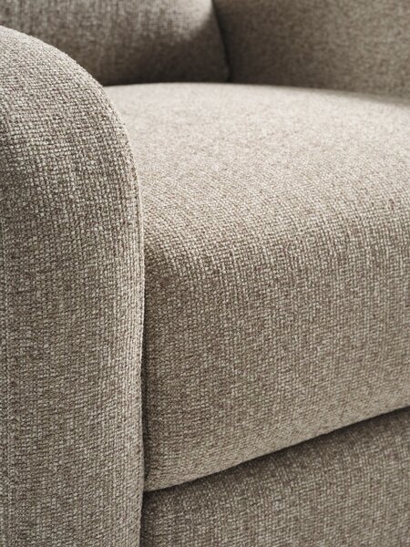 Recliner BREDBJERG beige fabric