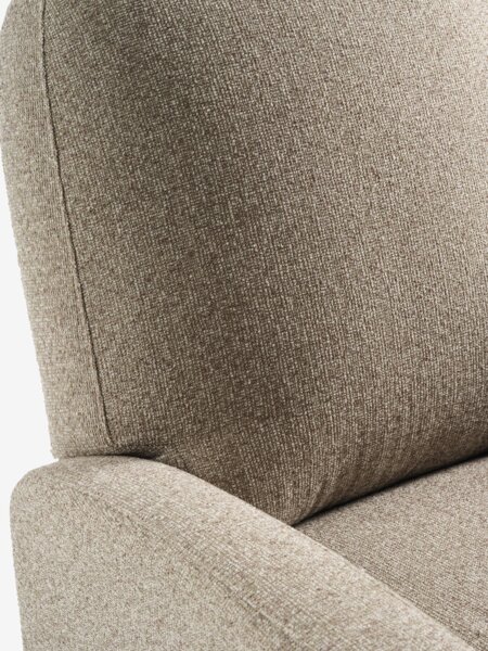 Recliner BREDBJERG beige fabric
