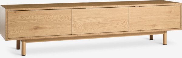 TV-meubel ALSTED 1 deur 2 lades naturel eiken kleur