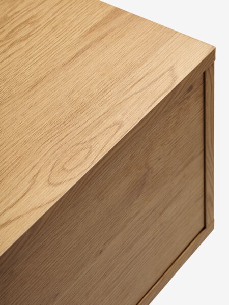 TV-meubel ALSTED 1 deur 2 lades naturel eiken kleur