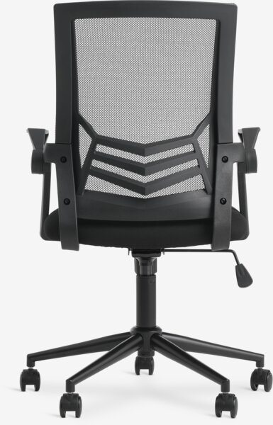 Kontorstol ASMINDERUP svart mesh/svart stoff