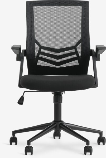 Kontorstol ASMINDERUP svart mesh/svart stoff