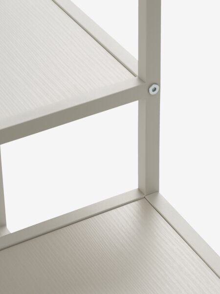 Rek TRAPPEDAL 5 schappen beige