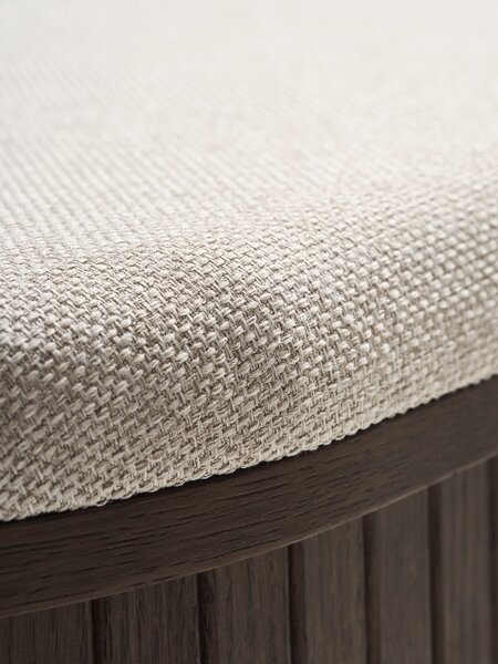 Bench LYNGVIG tambour doors beige/dark oak