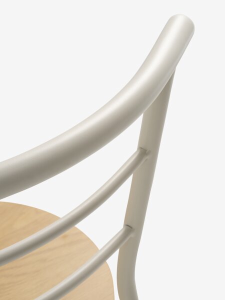 BREDSTRUP Ø85 bord + 4 BREDSTRUP stol beige/varm eik