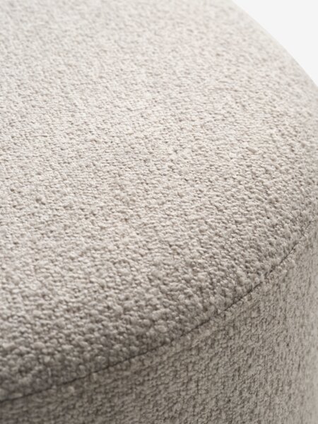 Poef DALAGER Ø56 beige stof