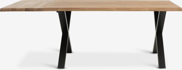 Spisebord ROSLEV 95x160 natur eik/svart
