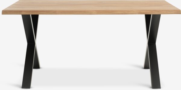 Spisebord ROSLEV 95x160 natur eik/svart