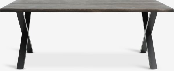 Matbord ROSLEV 95x200 mörk ek/svart
