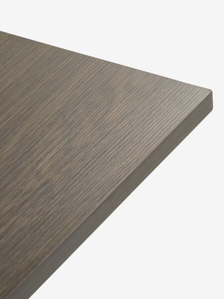 ALSTED L160 table dark oak + 4 EJSING beige/dark oak