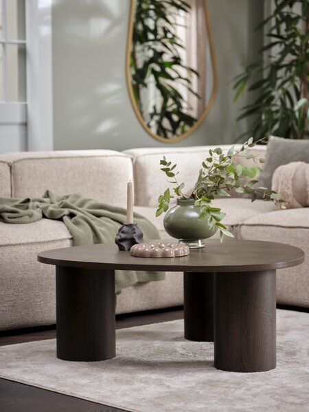 Soffbord RAVNSBJERG 90x90 mörk ek