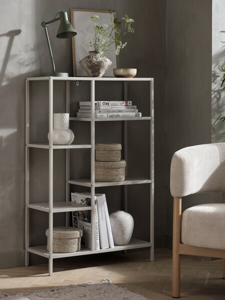 Rek TRAPPEDAL 5 schappen beige