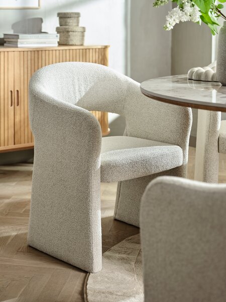 Matstol GANTRUP beige tyg