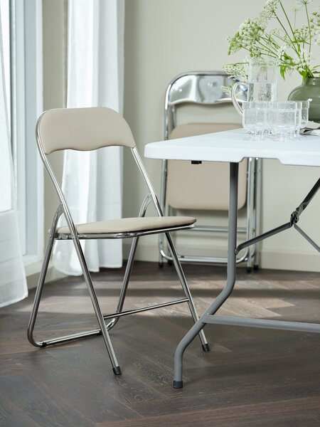 Klappstol VUST beige/krom