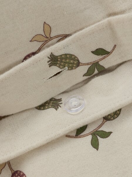Flannel duvet cover set JANNI 200x220 natural