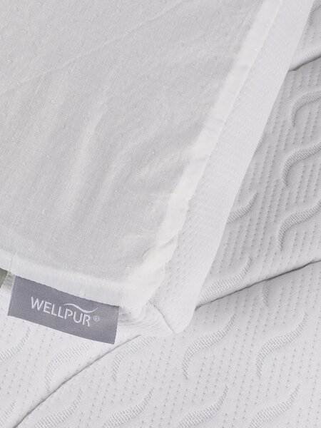 Topmadras 90x210cm WELLPUR GULEN hvid