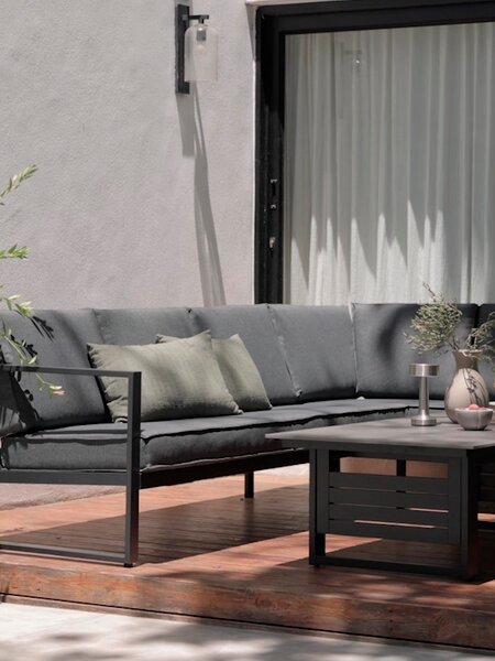 Комплект мебели VONGE 6-местен черен