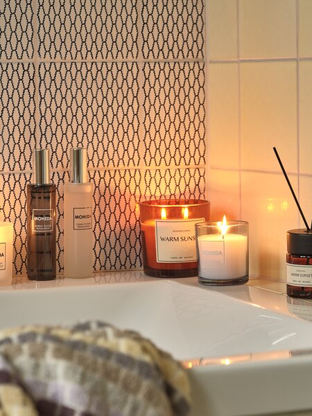 Bougie parfumée BASTIAN Ø10xH10cm brun