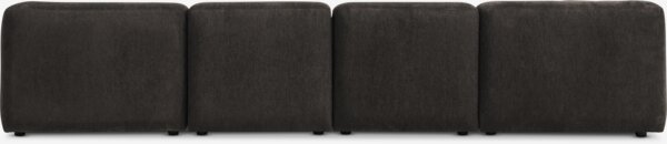 Modulsofa SKEJBY 5-seter sjeselong/åpen mørk brun
