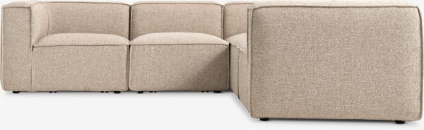 Modular sofa SKIBBY 5 pers. corner sand fabric