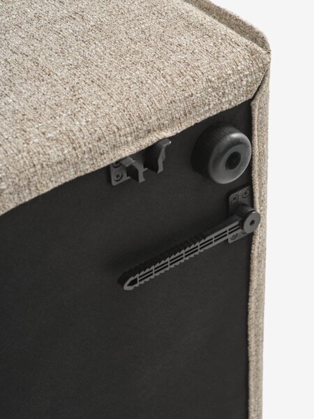 Modular sofa SKIBBY 5 pers. corner sand fabric
