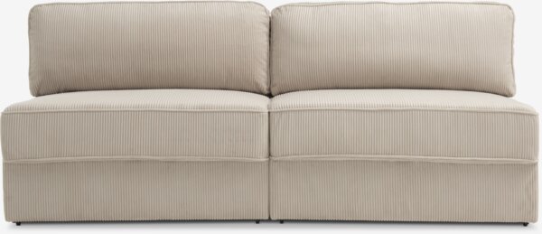 Modulbäddsoffa SJELLE 2-sits utan armstöd beige