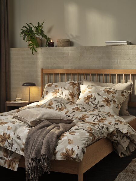 Комплект постільної білизни KERSTIN 140x200 коричневий