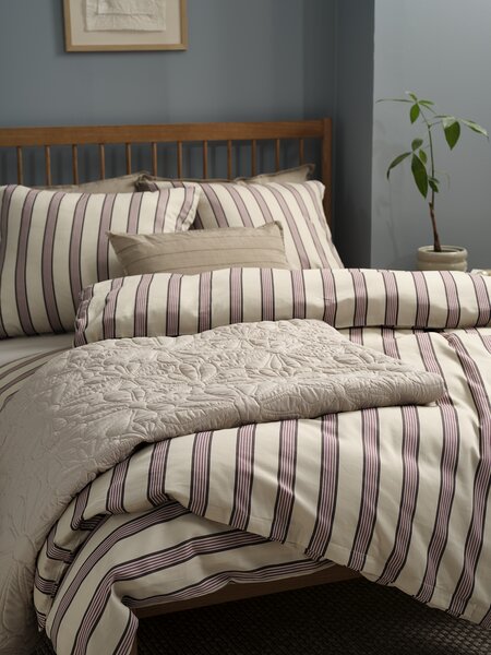 Parure de lit en satin SILKE 155x220 naturel