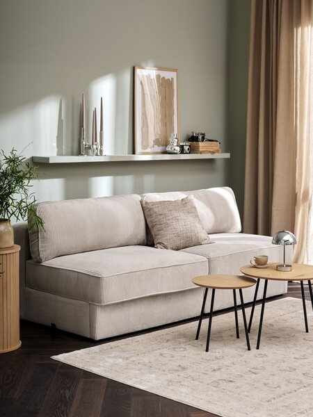 Modulbäddsoffa SJELLE 2-sits utan armstöd beige