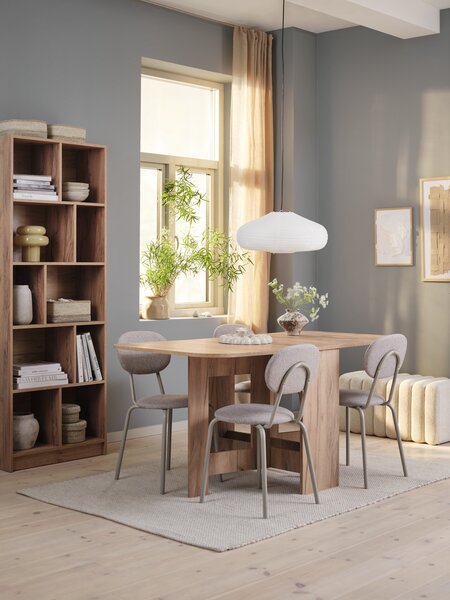Yemek masası ALLING 80x100/163 sıcak meşe rengi