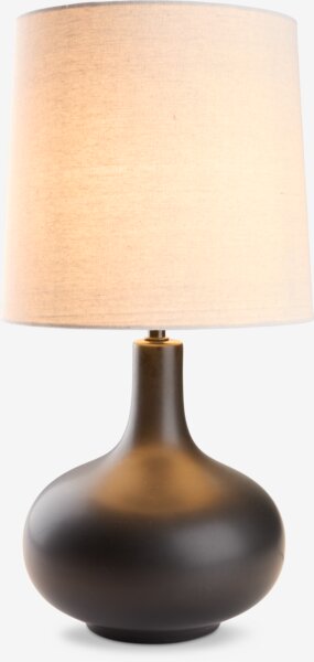 Lampe de table JOACHIM Ø27xH54cm beige/noir
