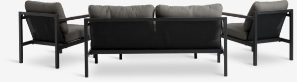 Loungeset BEJSTRUP 4-persoons grijs