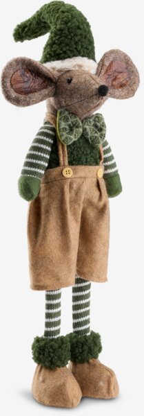 Christmas mouse EKLOGIT H60cm dark green/khaki