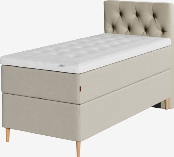 Kontinentalsäng 90x200 cm GAULA + BRYA sand-91 Medium