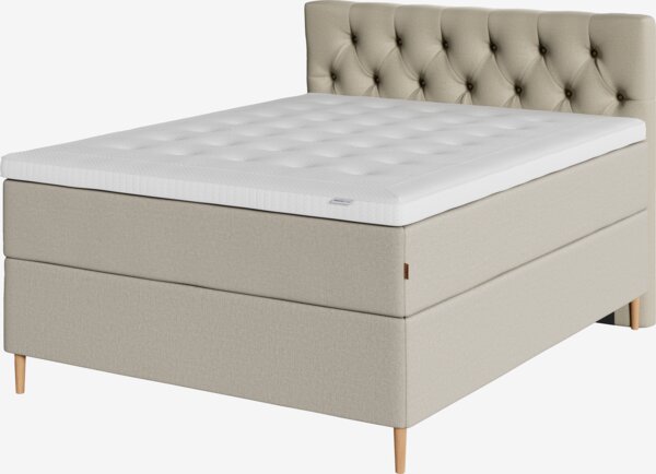Kontinentalsäng 160x200 cm GAULA + BRYA sand-91 Medium