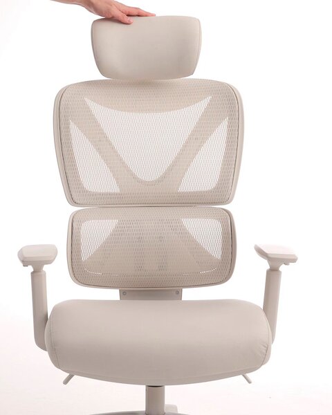 Kontorstol VARPELEV beige mesh/beige