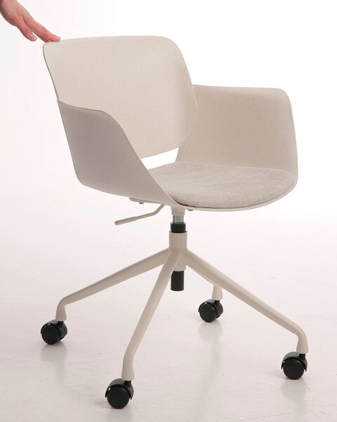 Skrivbordsstol HALLENDRUP beige tyg/beige