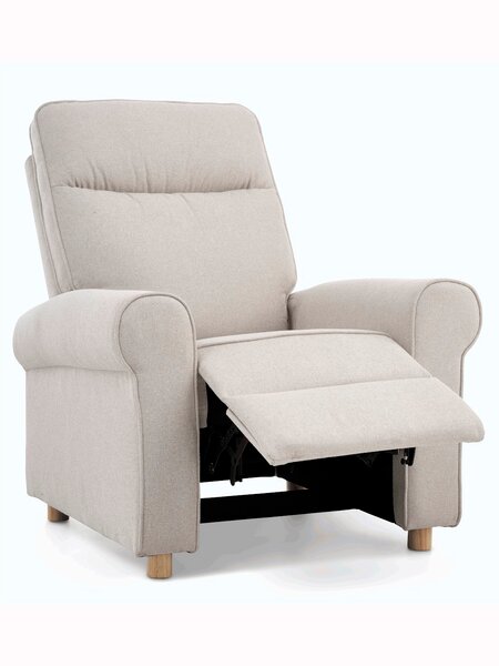 Recliner FERRITSLEV beige fabric
