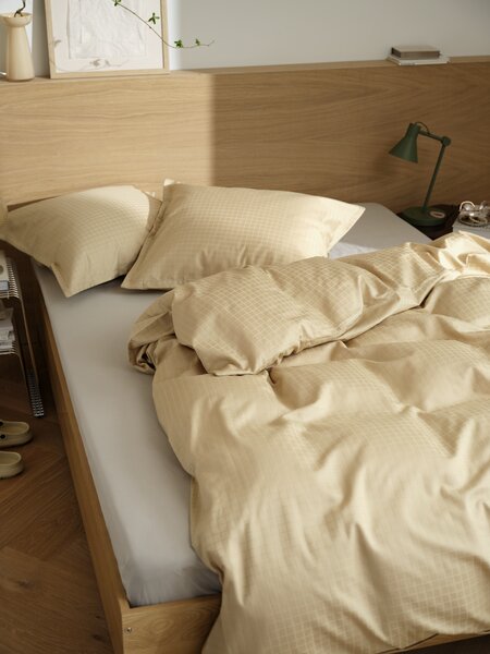 Satin-Bettwäsche INGEBORG 135x200 blasses Khaki
