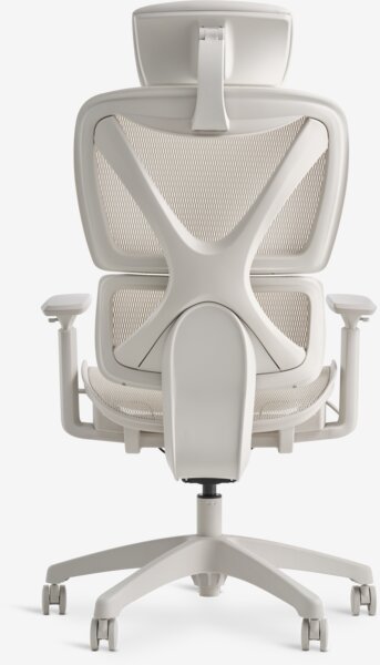 Fauteuil de bureau VARPELEV maille beige/beige