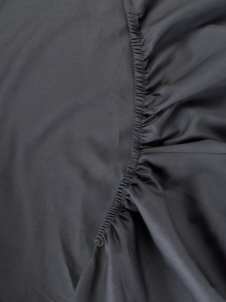 Hoeslaken dekmatras EDITH 90x200x6-10 antraciet grijs